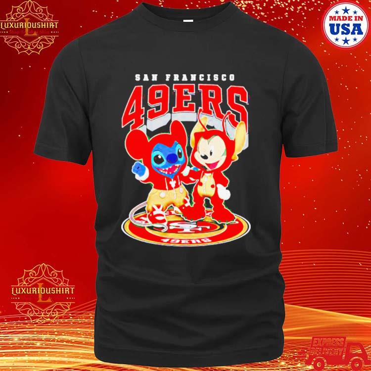 Official san Francisco 49ers Baseball Stitch And Mickey Shirt