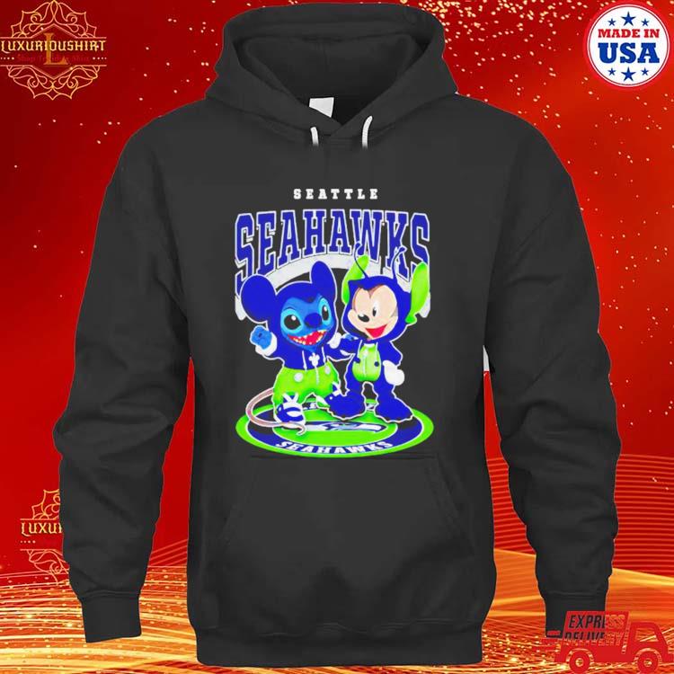 Official seattle Seahawks Baseball Stitch And Mickey Shirt hoodie