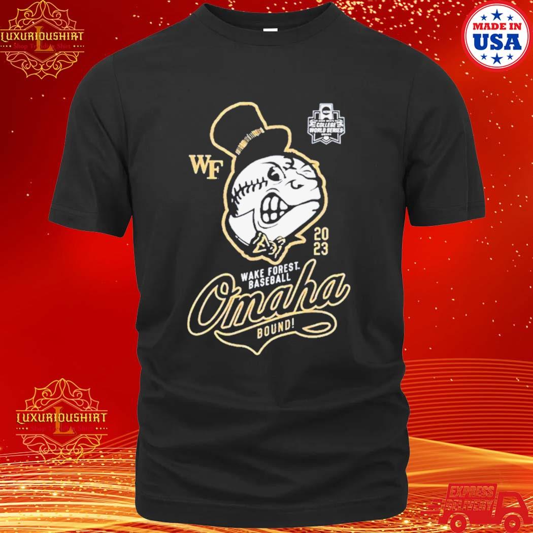 Official wake Forest University Baseball 2023 College World Series Omaha Bound Shirt