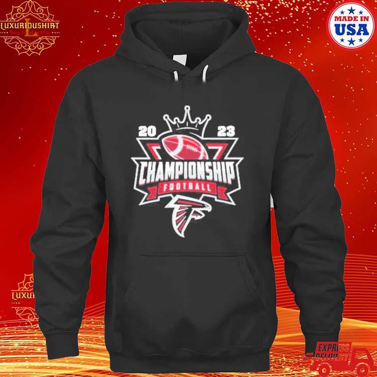 Official Atlanta Falcons Football Nfl 2023 Championship Crown Logo Shirt hoodie