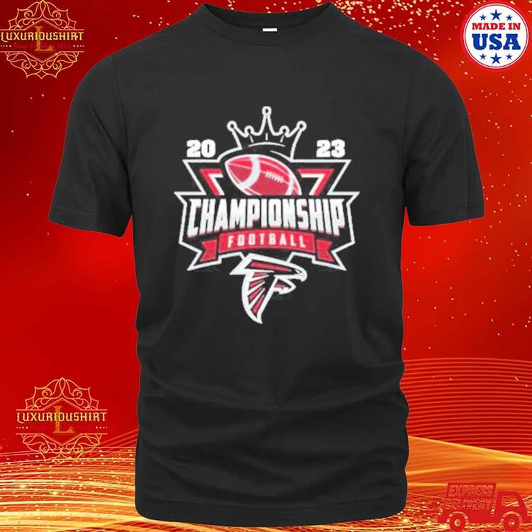 Official Atlanta Falcons Football Nfl 2023 Championship Crown Logo Shirt