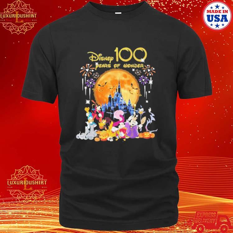 Official Disney 100 Years Of Wonder Halloween T Shirt