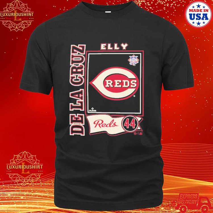 Official Elly De La Cruz Cincinnati Reds '47 Graphic Shirt