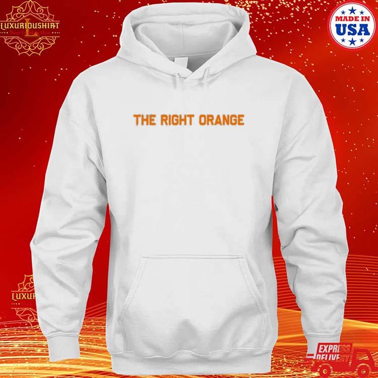 Official The Right Orange Pantone 151 C Volunteer Club Shirt hoodie