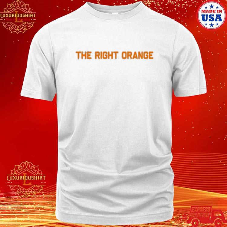 Official The Right Orange Pantone 151 C Volunteer Club Shirt