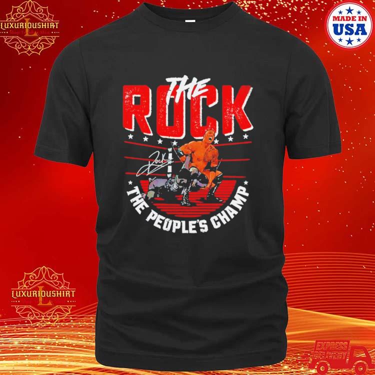 The Rock Sharpshooter the people’s champ signature shirt