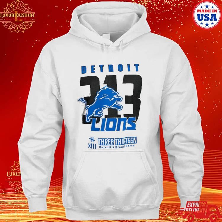 2023 Detroit Lions Three Thirteen Area Code T Shirt