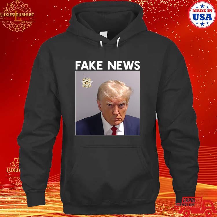 Official Donald Trump Mugshot Trump Mug Shot Fake News Shirt hoodie