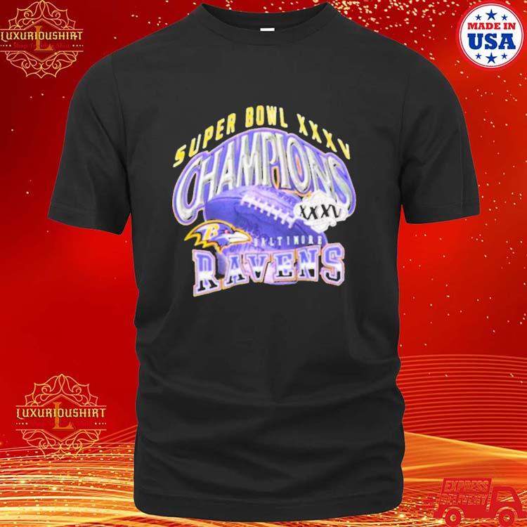 Baltimore Ravens Super Bowl Xxxv Champions shirt, hoodie, sweater, long  sleeve and tank top