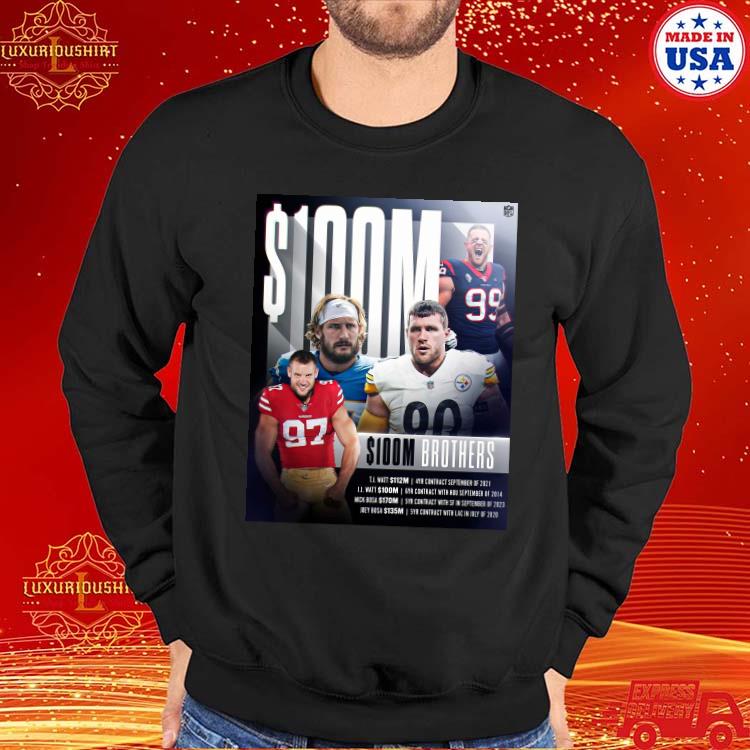 100m Brothers Nfl Unisex T-shirt, Hoodie, Sweatshirt - Reallgraphics