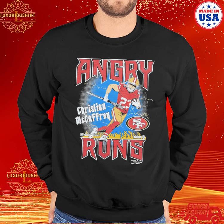 Angry Runs 49ers Christian McCaffrey Shirt, hoodie, longsleeve, sweater