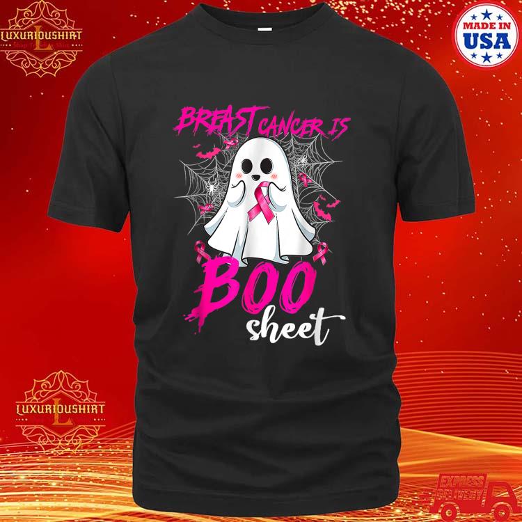 Official Breast Cancer Is Boo Sheet Halloween Breast Cancer Awareness T-shirt