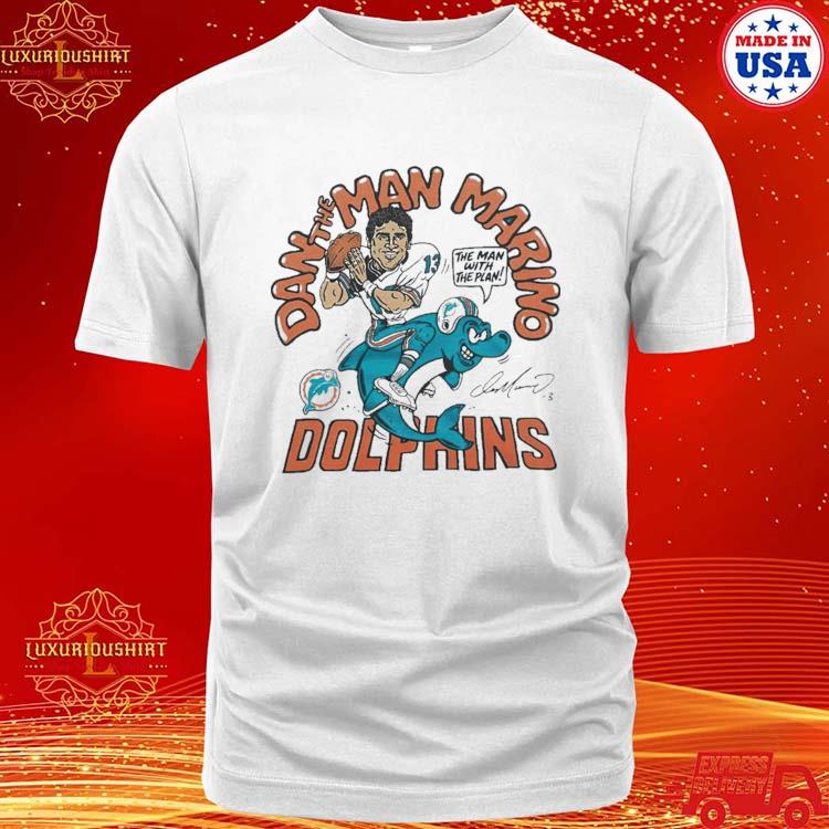 Dan Marino Miami Dolphins signature cartoon shirt, hoodie, sweater, long  sleeve and tank top