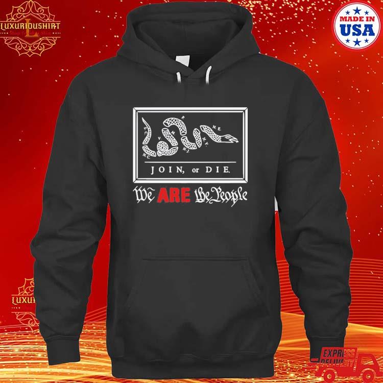 Official James Lindsay Join Or Die We Are The People Shirt hoodie