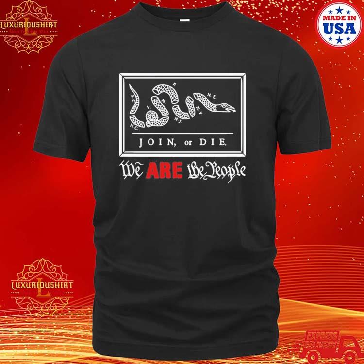 Official James Lindsay Join Or Die We Are The People Shirt