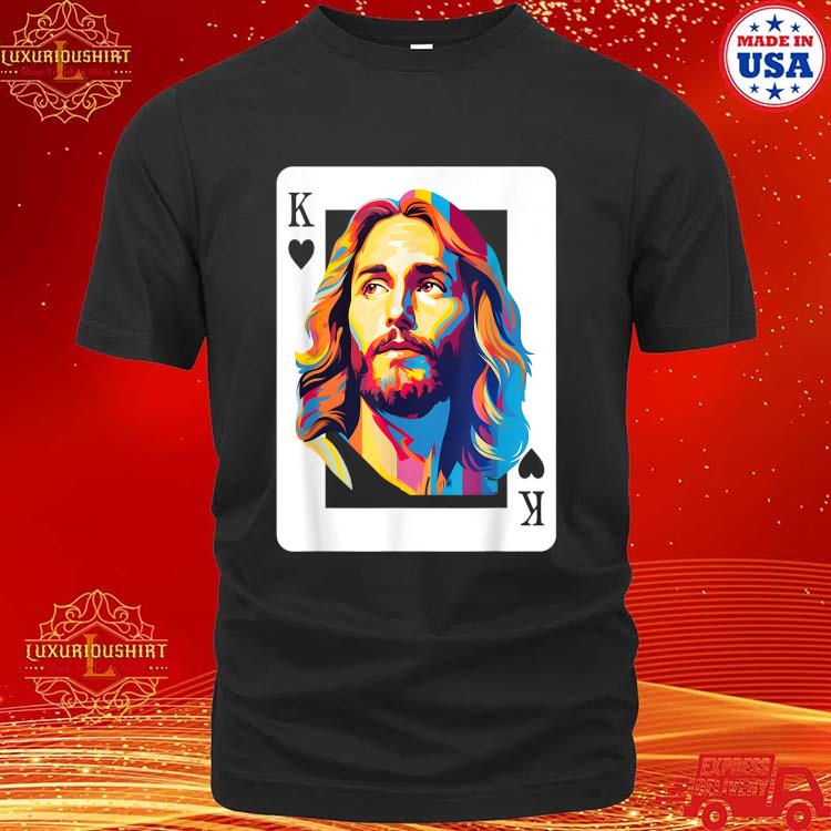 Official Jesus King Card Christian T-Shirt