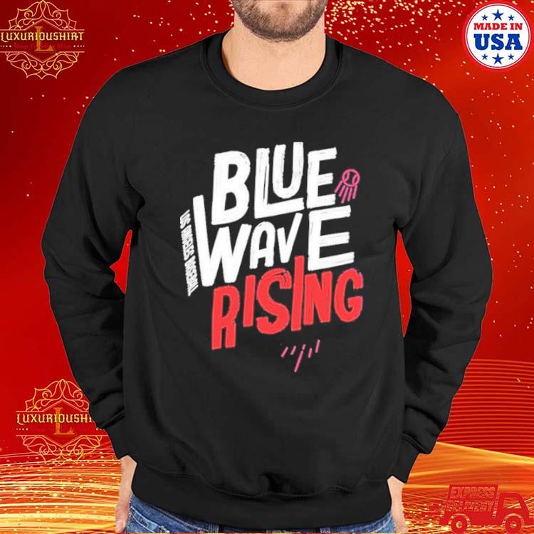 Los Angeles Baseball Dodgers Blue Wave Rising T-shirt,Sweater