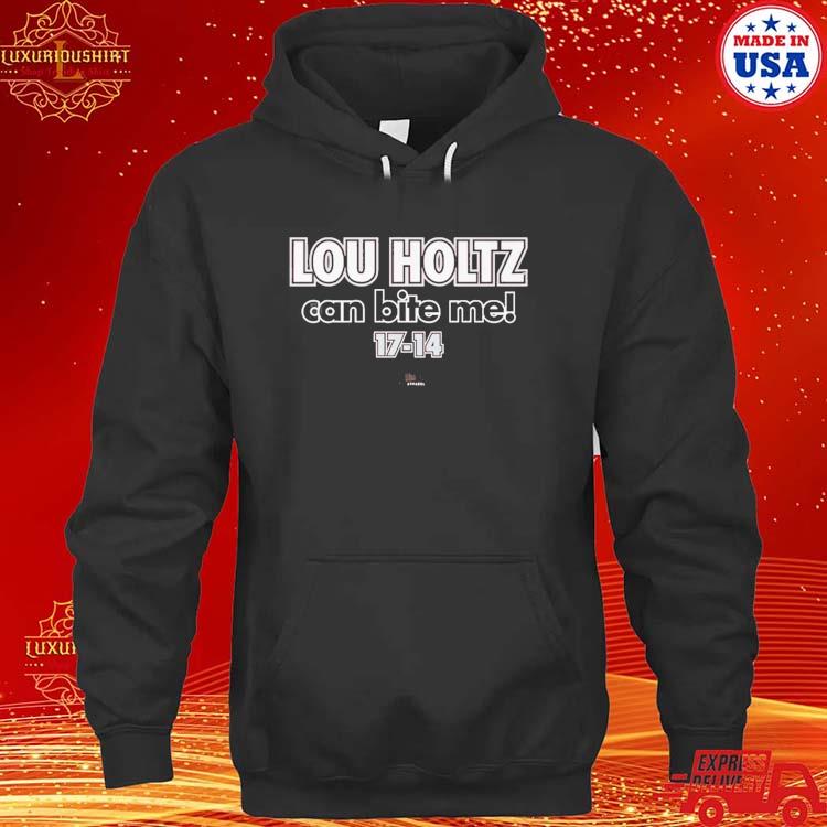 Official Lou Holtz Can Bite Me Shirt For Ohio State College Fans T-s hoodie