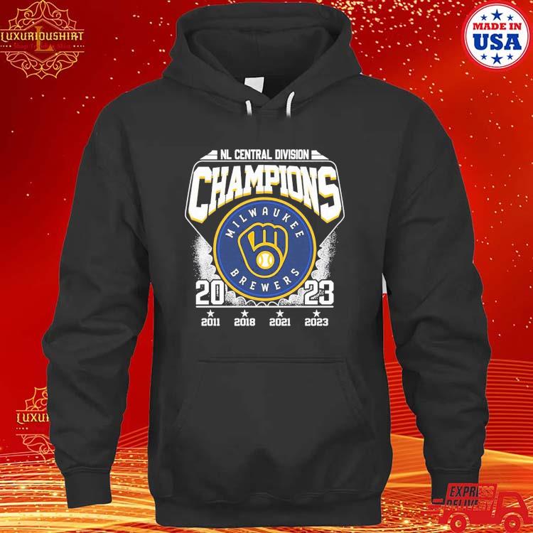 Official Nl Central Divison Champions Milwaukee Brewers 2011 2018 2021 2023 Shirt hoodie