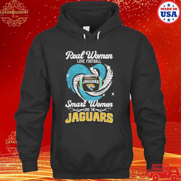 Real Women Love Football Smart Women Love Jacksonville Jaguars Diamond  Heart 2023 T-Shirt, hoodie, sweater, long sleeve and tank top