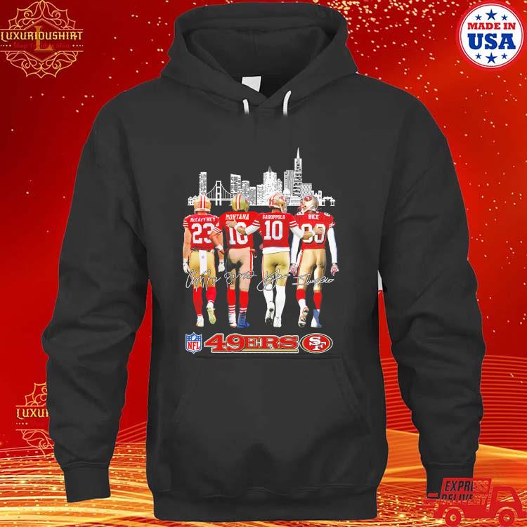 San Francisco 49ers City 2023 NFL Mccaffrey Montana signatures shirt,  hoodie, sweater, long sleeve and tank top