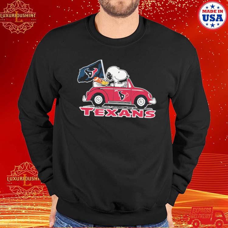 Houston Texans Men's Shirt Snoopy Peanut Team Playing Football