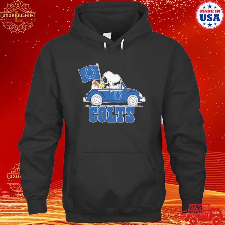 Official Snoopy and Woodstock drive Car Colts football shirt