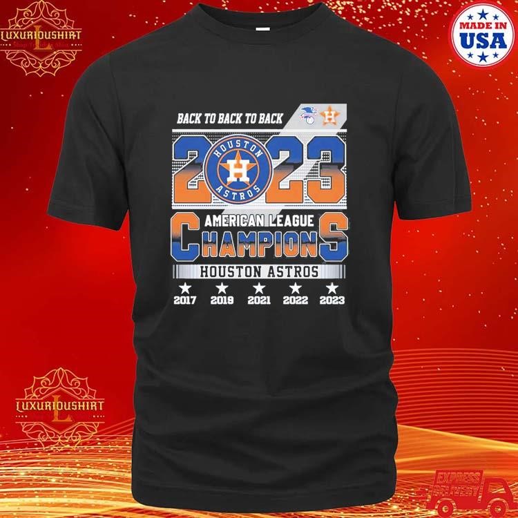 Back To Back American League Champions Houston Astros 2023 Shirt, hoodie,  sweater, long sleeve and tank top