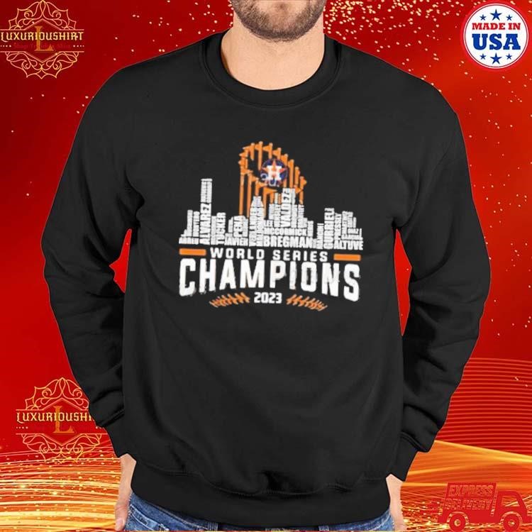 Houston Astros Skyline Players Names 2023 World Series Champions Logo Shirt  - ABeautifulShirt