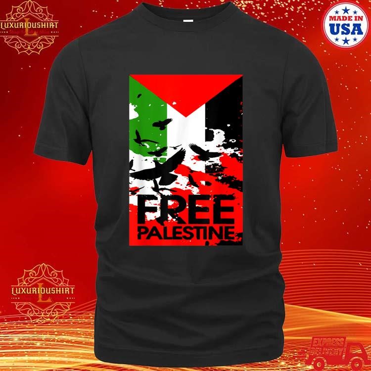 Official I Stand With Palestine For Their Freedom Free Palestine T-Shirt