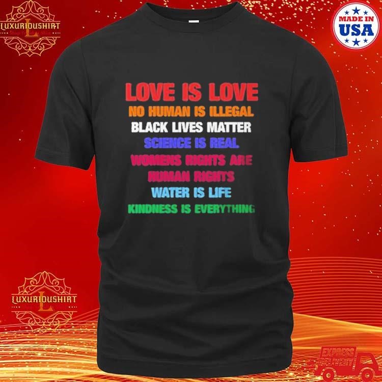 Official Love Is Love Black Lives Matter T-shirt