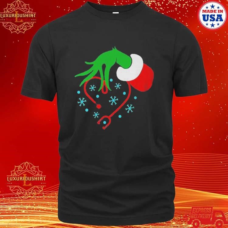 Official Nurse Grinch Christmas T-shirt