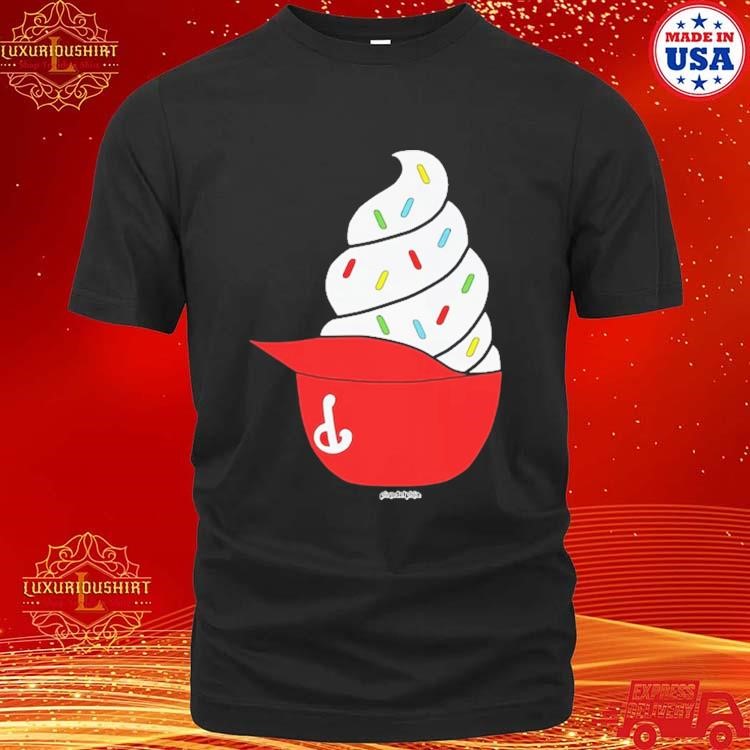 Official Phillies Ice Cream Helmet T-shirt