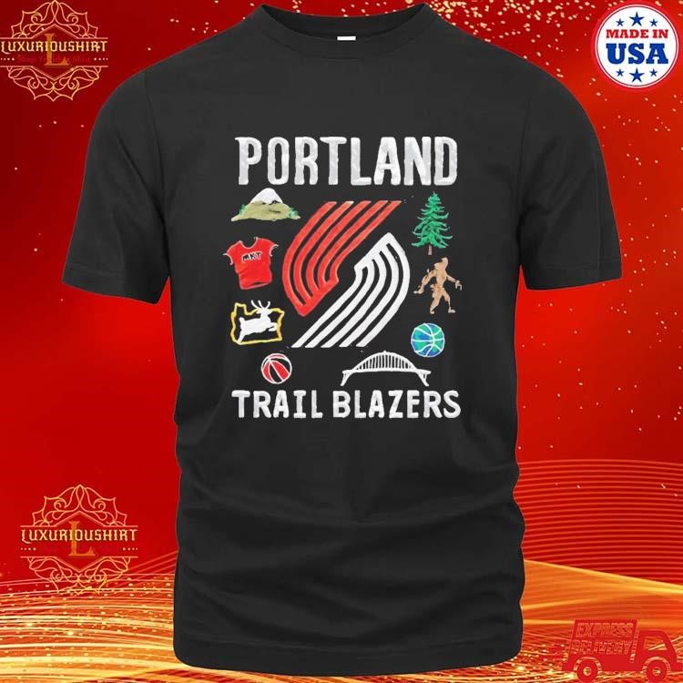 Official Portland Trail Blazers Nba Market Claymation T-shirt