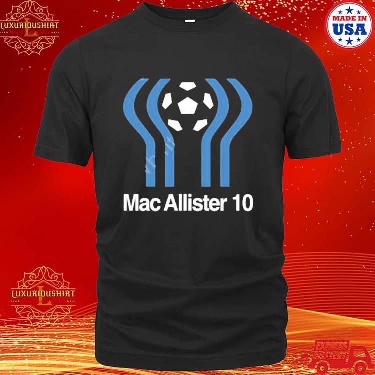 Official The Anfield Wrap Mac Allister 10 Liverpool Shirt