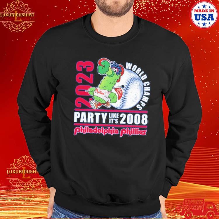 Official 2023 world champs party like its 2008 philadelphia phillies shirt  - CraftedstylesCotton