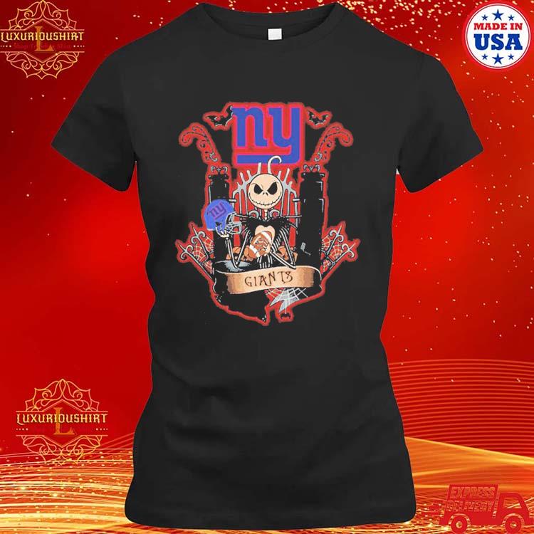 Jack Skellington Halloween New York Giants Fan T-shirt - Shibtee