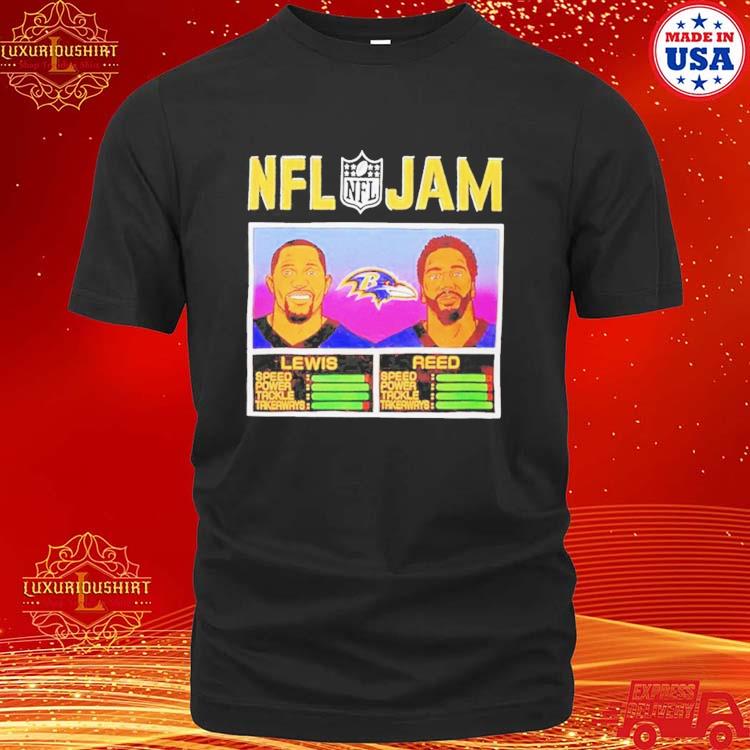 Ed Reed & Ray Lewis Baltimore Ravens Homage NFL Retired Jam Shirt