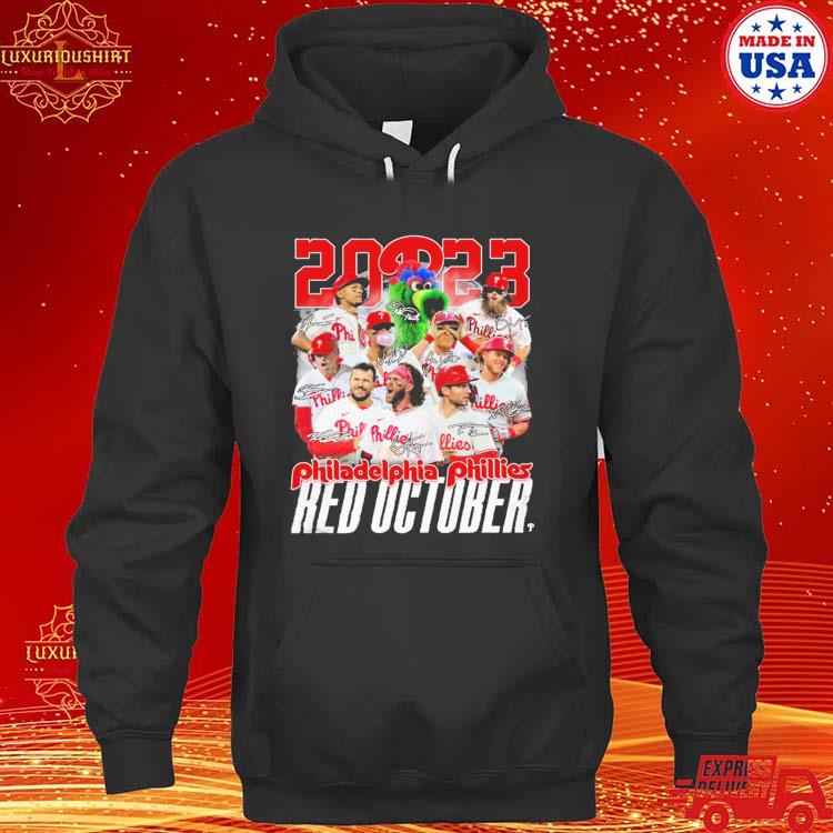 NLCS red october Philadelphia Phillies signatures shirt, hoodie