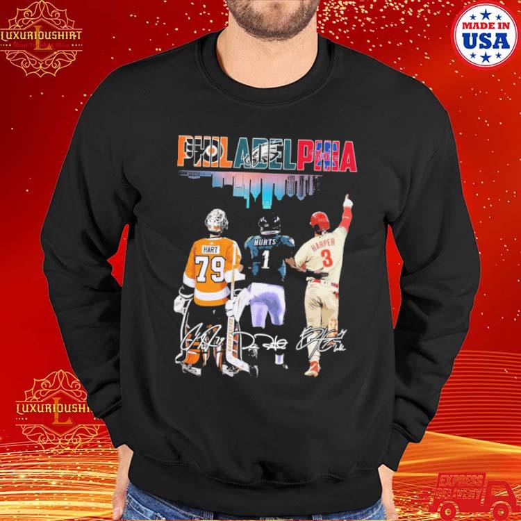 Bryce Harper and jalen Hurts Philadelphia city of the champions shirt,  hoodie, sweater, long sleeve and tank top