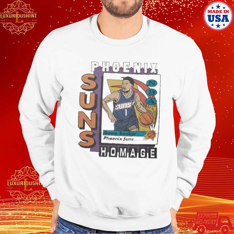 Phoenix suns trading card devin booker shirt, hoodie, sweater, long sleeve  and tank top