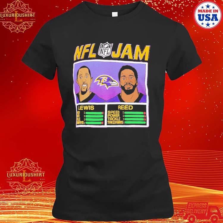 Ed Reed And Ray Lewis Baltimore Ravens Homage NFL Retired Jam T-Shirt -  Kaiteez