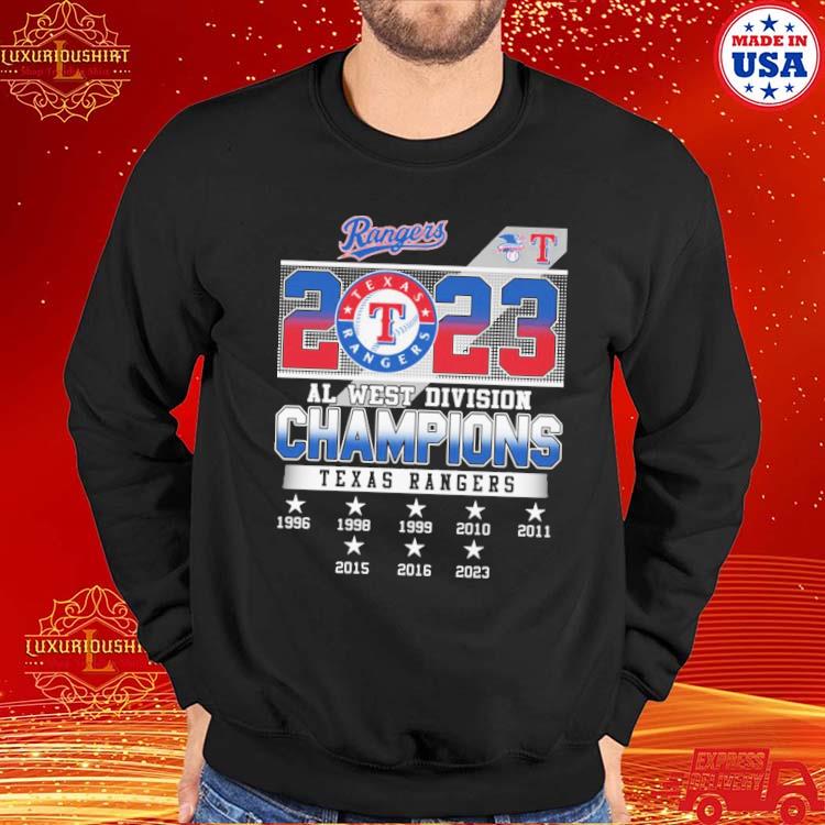 Official Texas rangers al west champs 2023 shirt, hoodie, sweater, long  sleeve and tank top