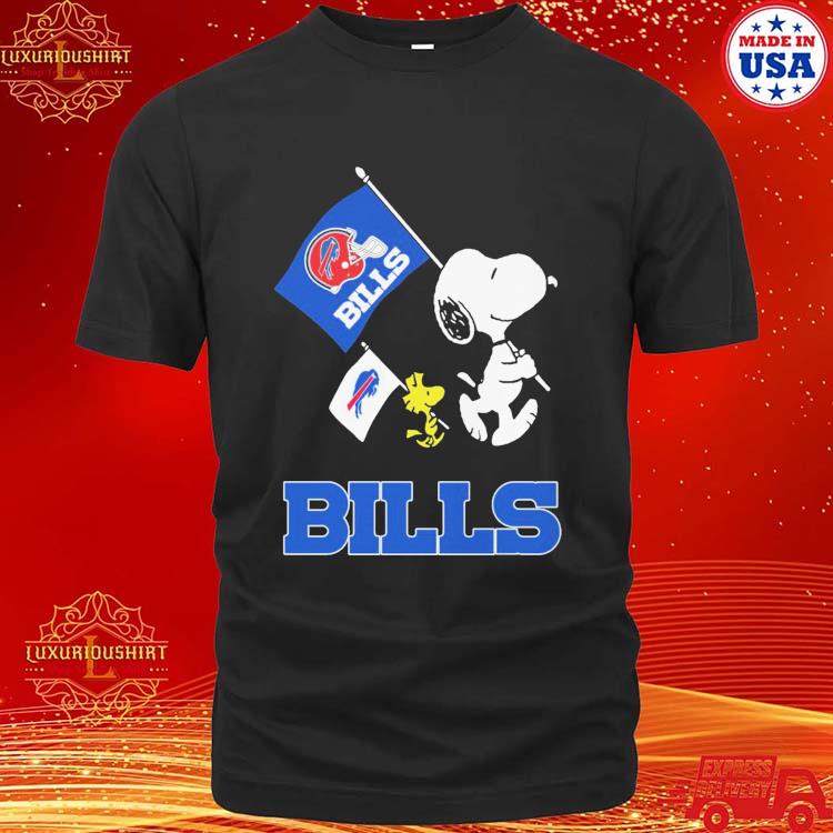 Buffalo Bills NFL Football Gift Fr Fans Snoopy Woodstock The Peanuts Movie  T Shirt - Banantees