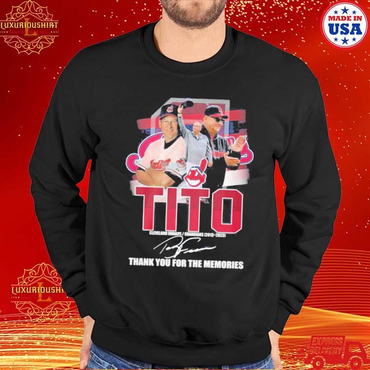 Tito Cleveland Indians Guardians 2013 – 2023 Thank You For The Memories T- shirt - Shibtee Clothing