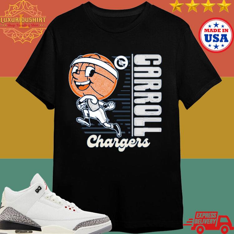 Official Ball Player Carroll Chargers Football T-shirt