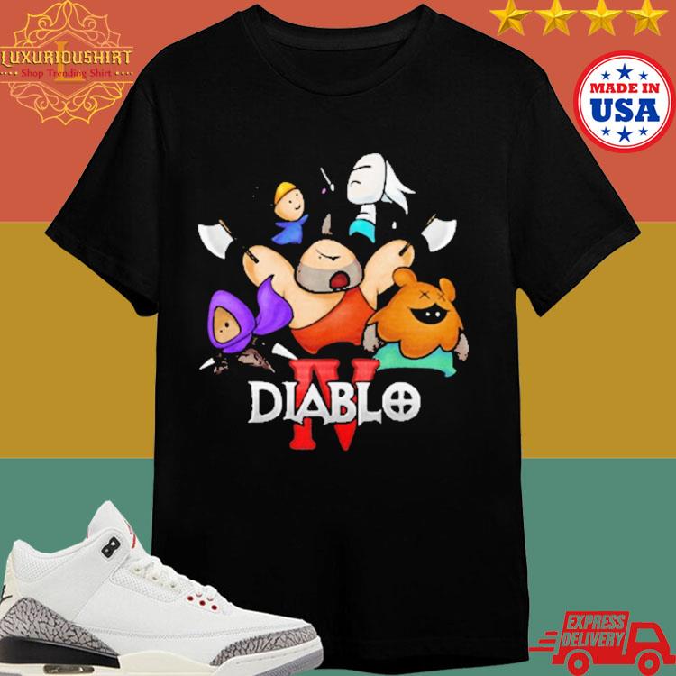 Official Chibi Character Ensemble Diablo T-shirt