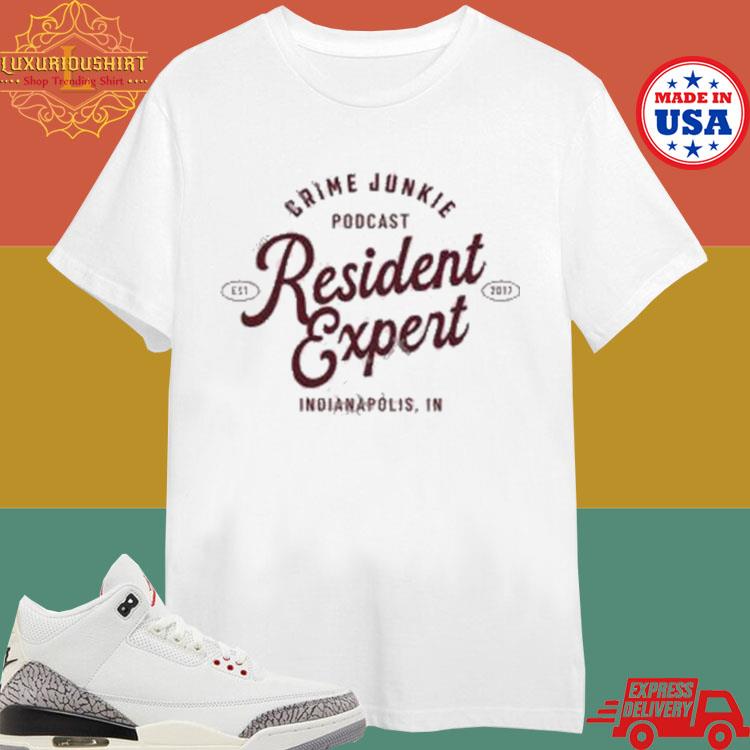 Official Crime Junkie Merch Resident Expert Shirt