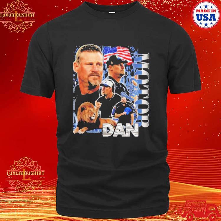 Official Dan Campbell Coach And Detroit Lions Images T-shirt