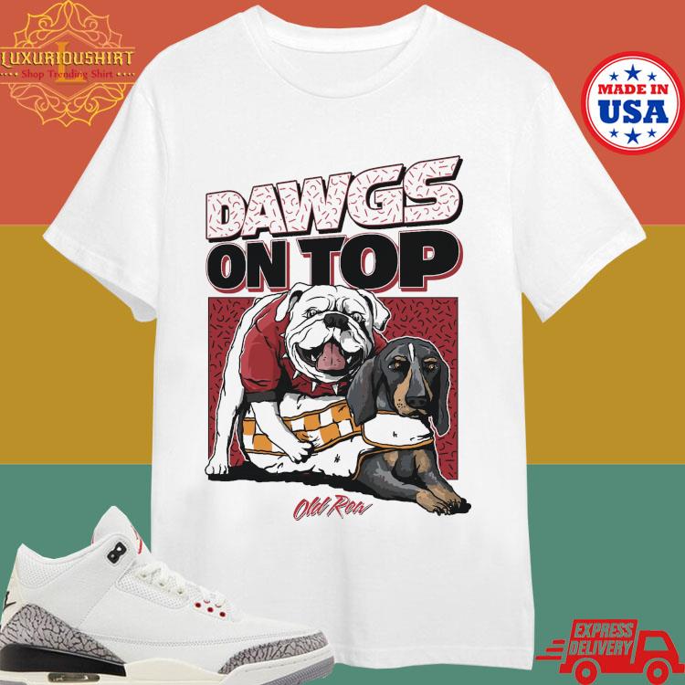 Official Dawgs On Top Football Pocket T-shirt